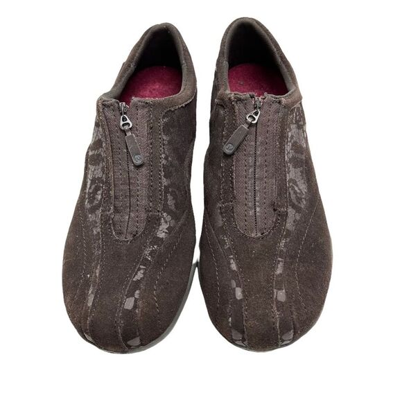 MERRELL AIR CUSHION Espresso Genuine Leather Loafers Casual Sneakers sz 7.5 - Picture 3 of 16